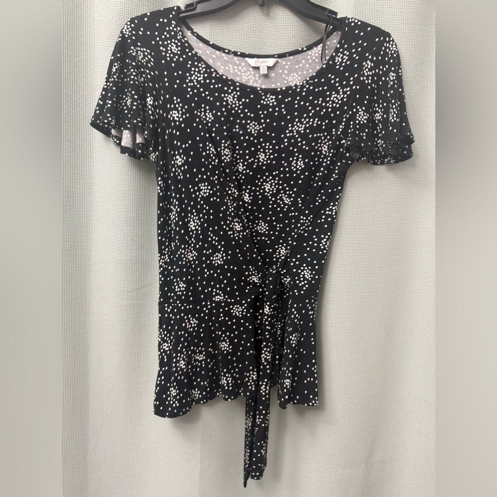 Candie's Juniors Faux Wrap Blouse